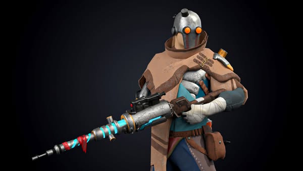 Sci-Fi Hunter Texturing